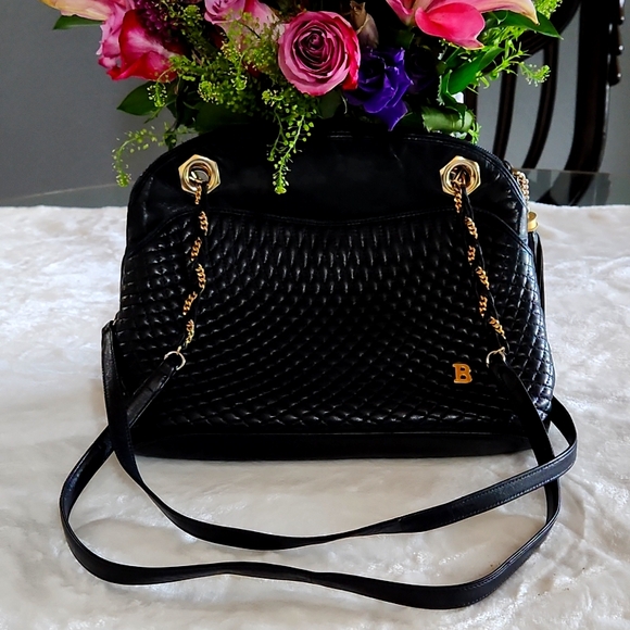 BALLY black quilted leather bag and wallet (BUNDLE DEAL ALERT!!!) - Picture 3 of 14